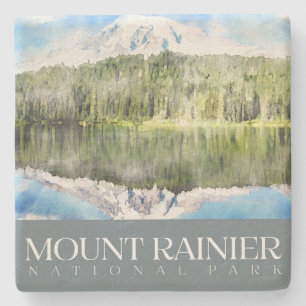 Mount Rainier Underlägg, nationalparken Stone Unde Stenunderlägg