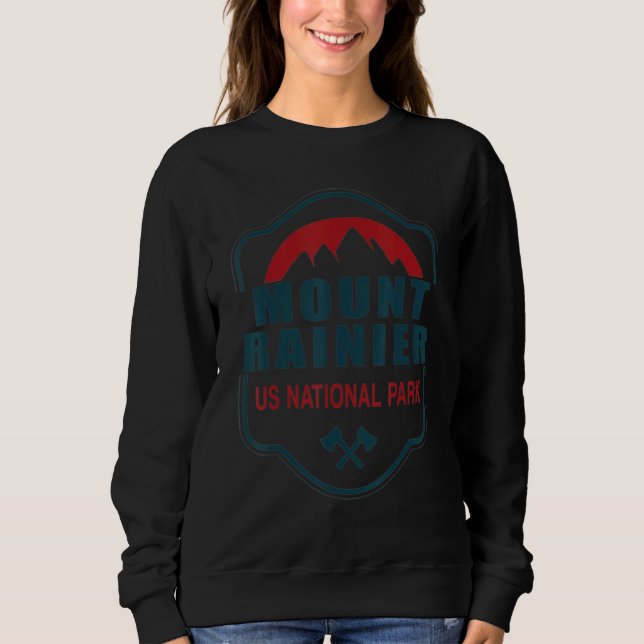 Mount Rainier Us nationalpark Washington Hiking C T Shirt (Framsida)