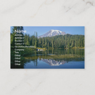 Mount Rainier visitkort. Visitkort