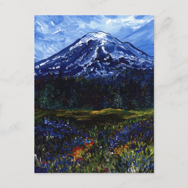 Mount Rainier Vykort (Framsida)