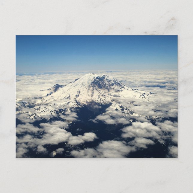 Mount Rainier, Washington, Aerial View, vykort (Framsida)