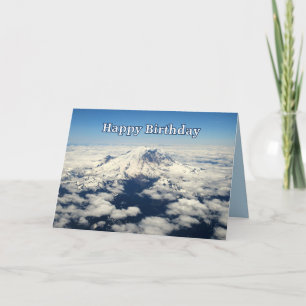 Mount Rainier, Washington, Grattis på födelsedagen Kort