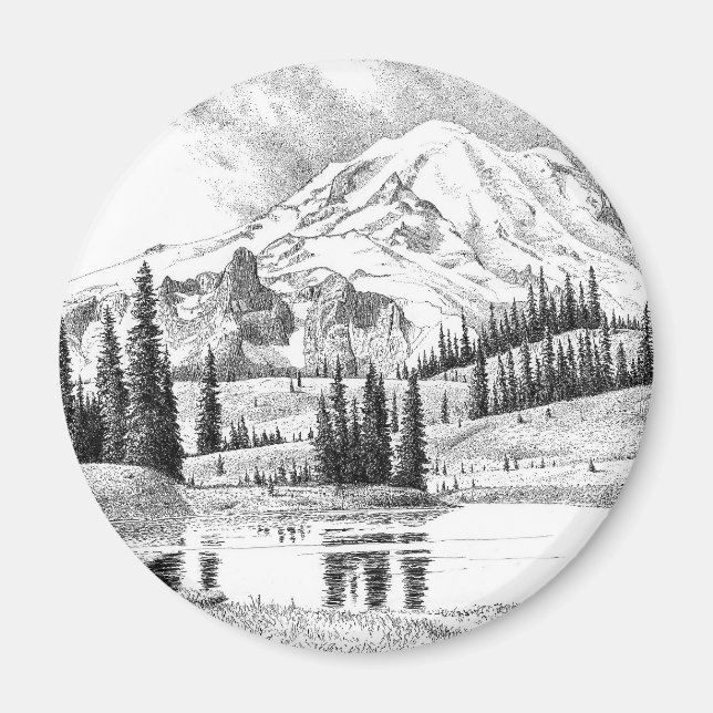 Mount Rainier, Washington Magnet (Framsidan)