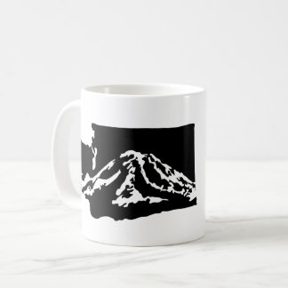 Mount Rainier Washington Mugg - svart version