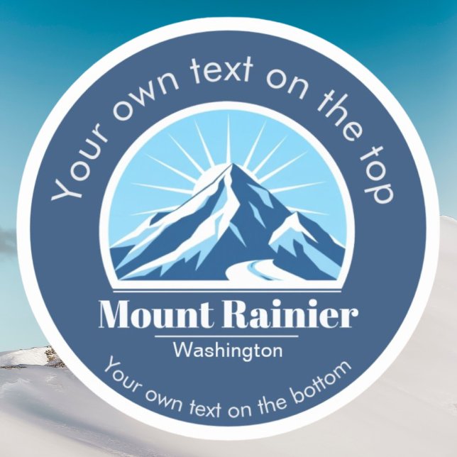 Mount Rainier Washington skidområde Vinyl dekal (Skapare uppladdad)