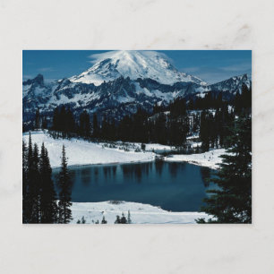 Mount Rainier, Washington State, USA Vinter Vykort