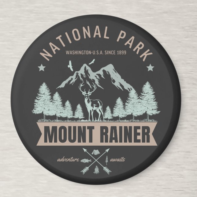 Mount Rainier Wilderness Deer  Magnet (Skapare uppladdad)