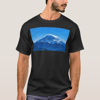 Mount Rainier With Lenticular Cloud (Impressionist T Shirt