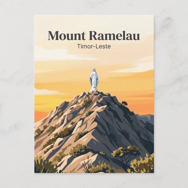 Mount Ramelau högsta punkt Östtimor Vykort (Framsida)