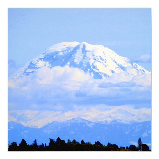 Mount Ranier Fototryck (Framsidan)
