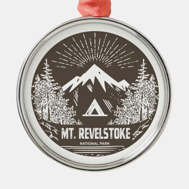 Mount Revelstoke nationalpark Julgransprydnad Metall (Framsidan)