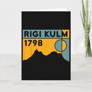 Mount Rigi Kulm Lucernsjön Cykling Vandring Skidåk Kort