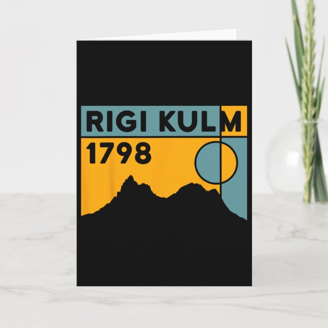 Mount Rigi Kulm Lucernsjön Cykling Vandring Skidåk Kort (Framsida)