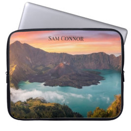 Mount Rinjani vulkan krater soluppgång Laptop Fodral
