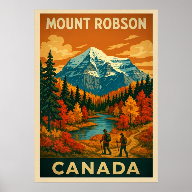 Mount Robson Canada V04 Poster (Framsidan)