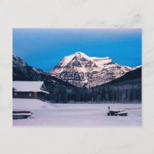 Mount Robson i Winter Vykort