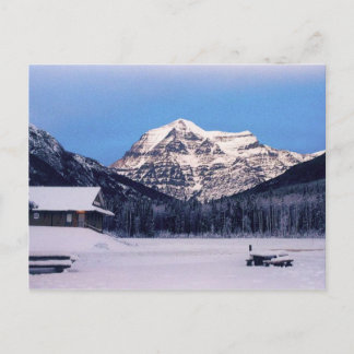 Mount Robson i Winter Vykort