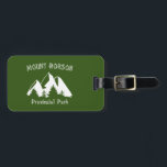 Mount Robson Provincial Park Bagagebricka<br><div class="desc">Mount Robson Provincial Park,  den näst äldsta parken i British Columbias parksystem,  är verkligen en av världens krona-juveler. Det berg som parken kallas för skyddar parkens westerna entré och är den högsta toppen i den kanadensiska Rockies.</div>