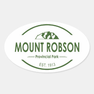 Mount Robson Provincial Park Ovalt Klistermärke