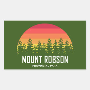 Mount Robson Provincial Park Rektangulärt Klistermärke
