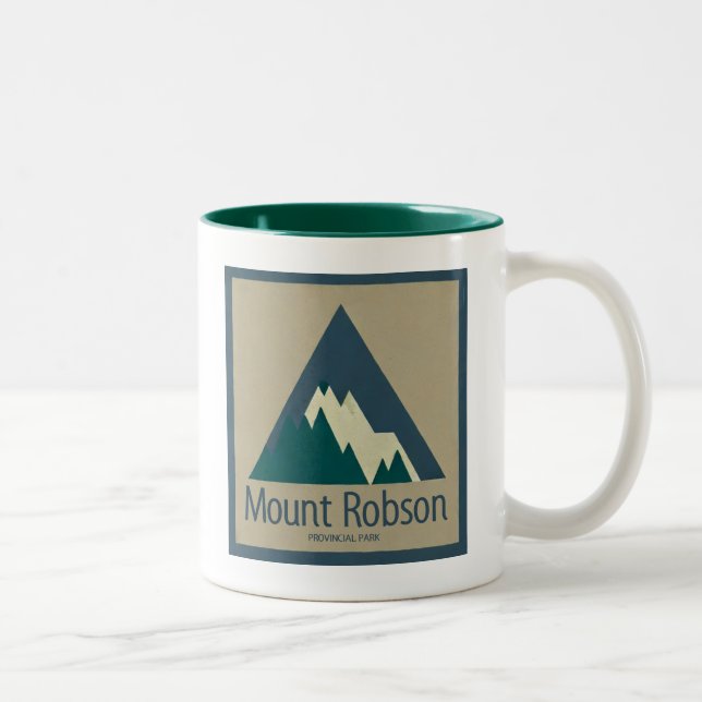 Mount Robson Provincial Park Rustic Två-Tonad Mugg (Höger)