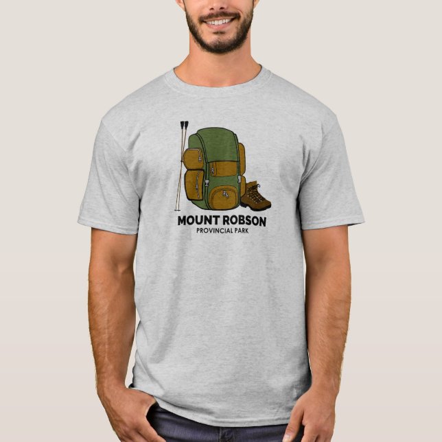 Mount Robson Provincial Park ryggsäck T Shirt (Framsida)