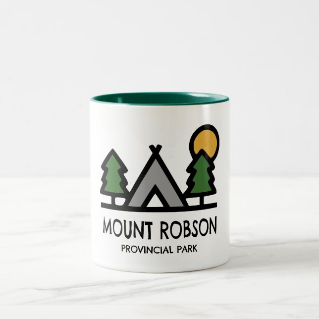 Mount Robson Provincial Park Två-Tonad Mugg (Center)