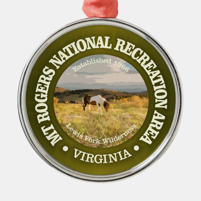 Mount Rogers NRA Julgransprydnad Metall (Framsidan)