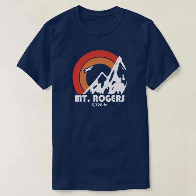 Mount Rogers Virginia Sol Eagle T Shirt (Design framsida)