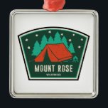 Mount Rose Wilderness Nevada Camping Julgransprydnad Metall<br><div class="desc">Mount Rose is a wilderness that borders on being urban,  with parts running right to the edge of Reno Nevada. Proximity to the city leads many visitors to trails like Mount Rose,  which receives over 100 people daily.</div>