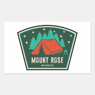 Mount Rose Wilderness Nevada Camping Rektangulärt Klistermärke