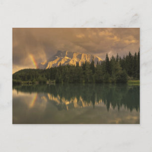 Mount Rundle Rainbow, Cascade Ponds Vykort