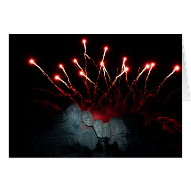 Mount Rushmore 4 juli 2020 Hälsningskort (Framsidan Horizontal)