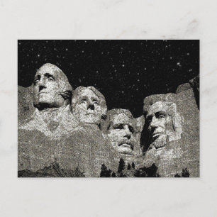 Mount Rushmore American Presidents Helg Vykort