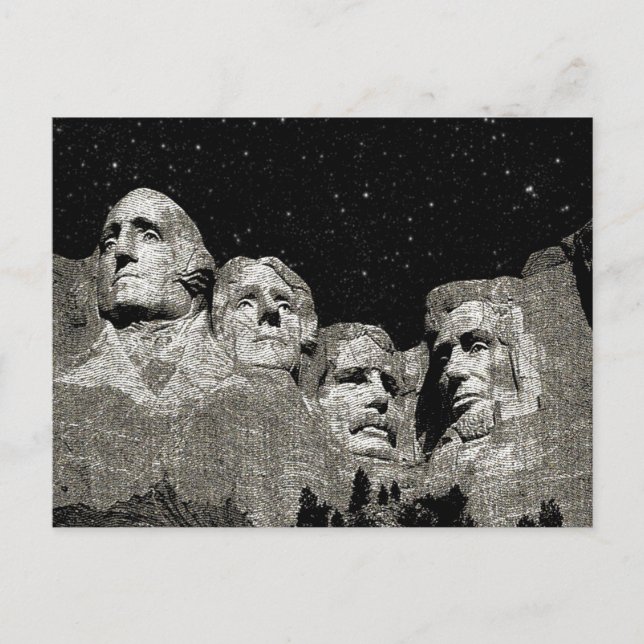Mount Rushmore American Presidents Helg Vykort (Framsida)
