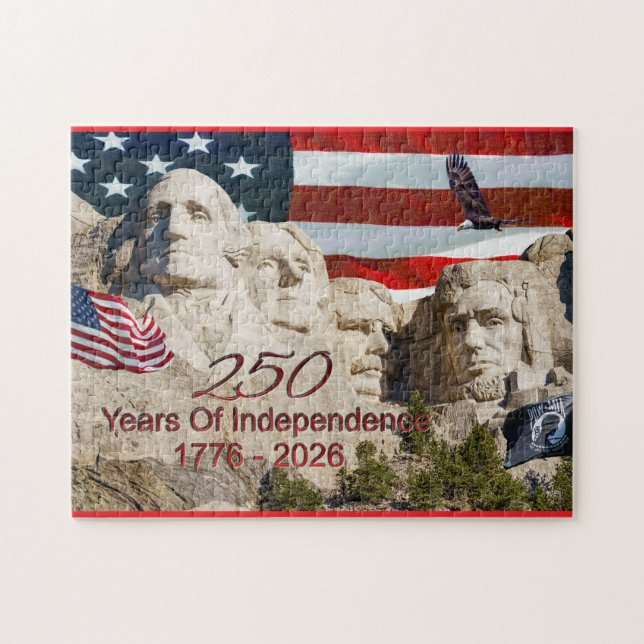 Mount Rushmore Amerika 250 Pusselbitar Pussel (Horisontell)