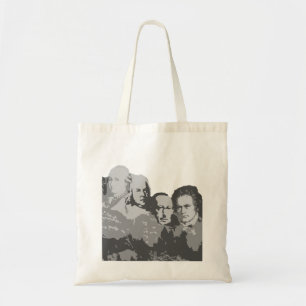 Mount Rushmore av kompositörtotot hänger lös Tygkasse