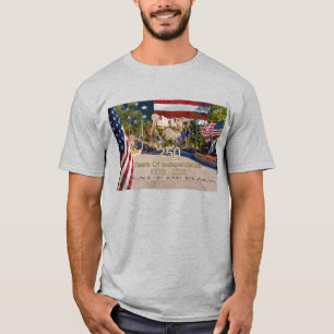 Mount Rushmore Avenue Of Flags Semikvartsjubileum T Shirt