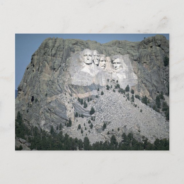 Mount Rushmore, Black Backe, South Dakota, USA Vykort (Framsida)