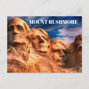 Mount Rushmore Black Hills South Dakota USA Resa Vykort