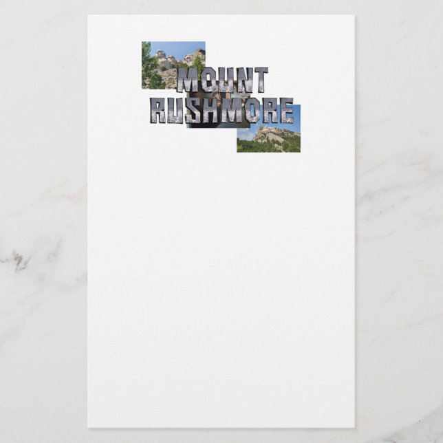 Mount Rushmore Brevpapper (Framsida)