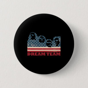 Mount Rushmore Dröm Team Patriotisk Usa Flagga Ame Knapp