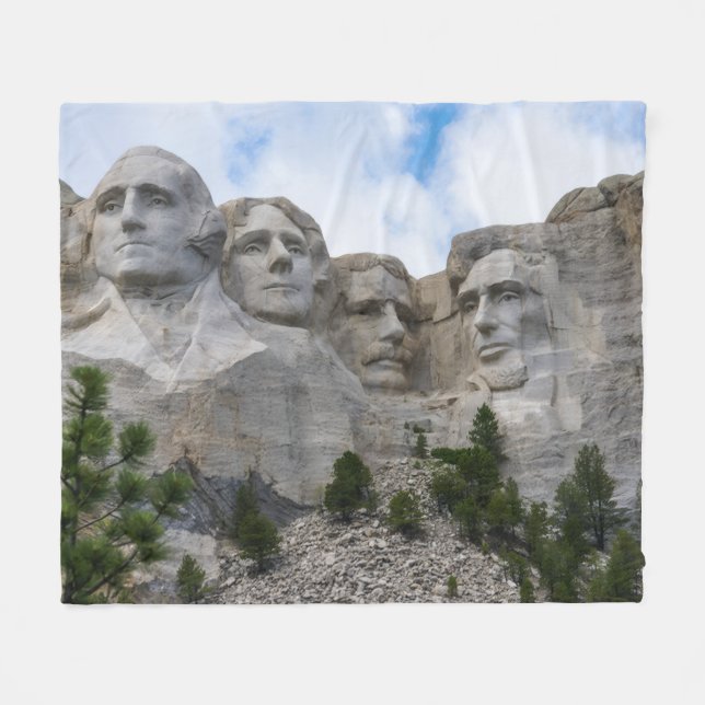 Mount Rushmore Fleece Blanket (Framsidan (Horisontell))