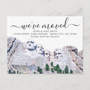 Mount Rushmore Förflyttningsannons Postkort Meddelande Vykort