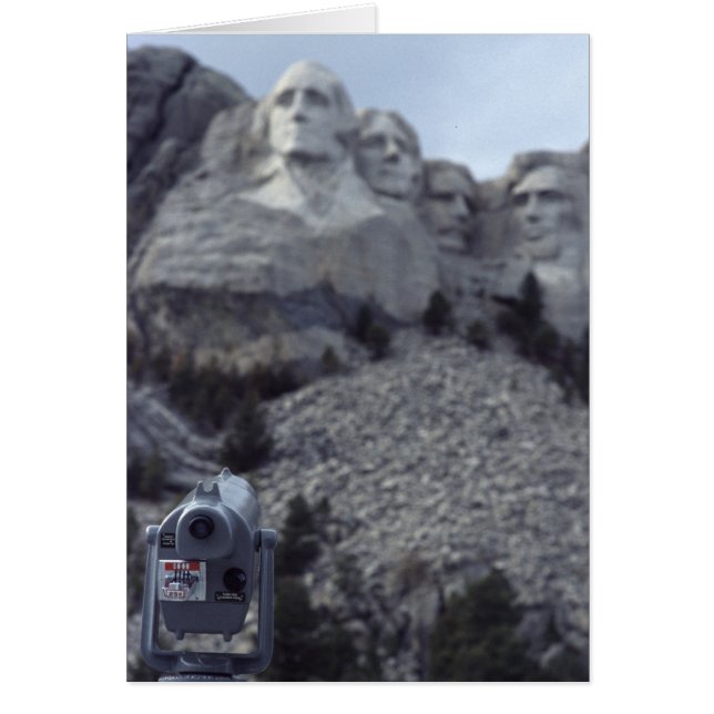 Mount Rushmore Hälsningskort (Framsidan)