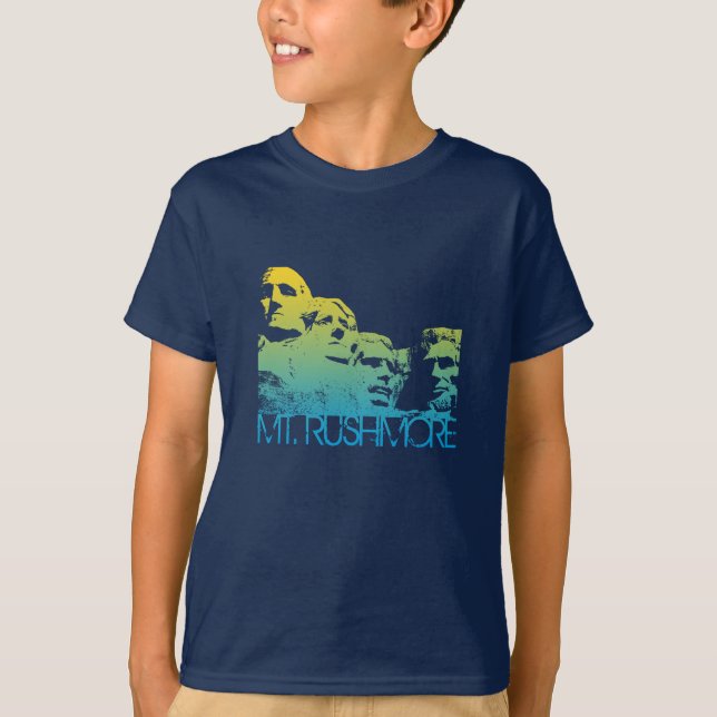 Mount Rushmore horisontdesign Tee (Framsida)