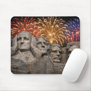 Mount Rushmore-humor med fyrverkerier Musmatta