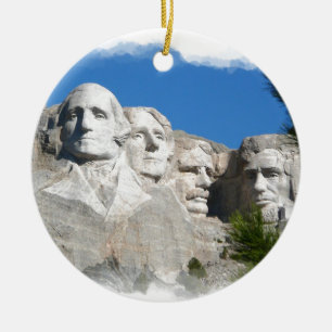 Mount Rushmore Julgransprydnad Keramik