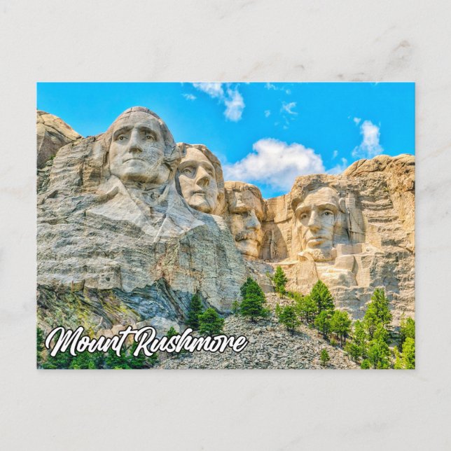 Mount Rushmore, Keystone, South Dakota Vykort (Framsida)