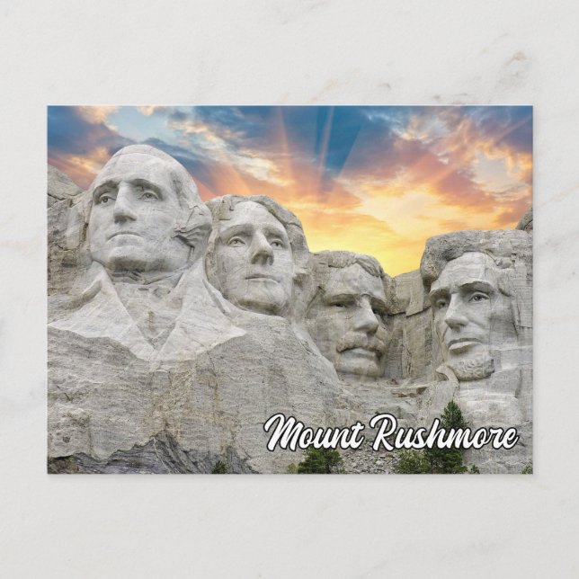 Mount Rushmore, Keystone, South Dakota Vykort (Framsida)